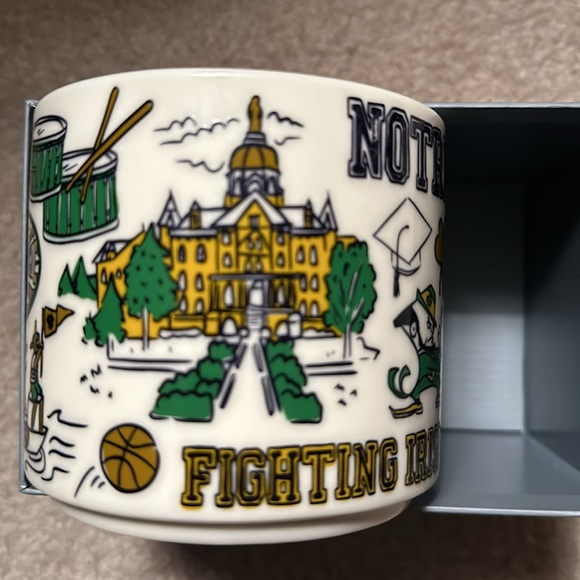 Starbucks Notre Dame Campus mug. Brand new unused in box with SKU - Picture 8 of 9